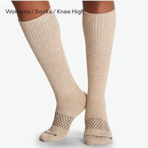 Bombas Knee High Marled Oatmeal Socks